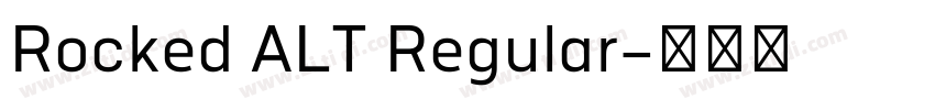 Rocked ALT Regular字体转换